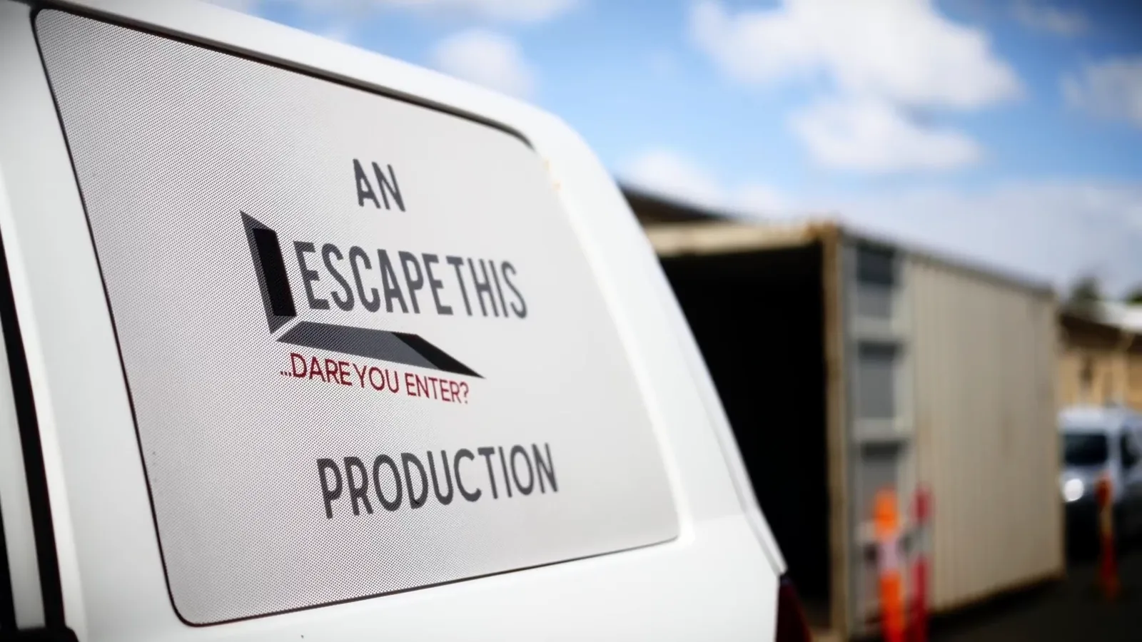 An Escape This Production van at the escape room factory